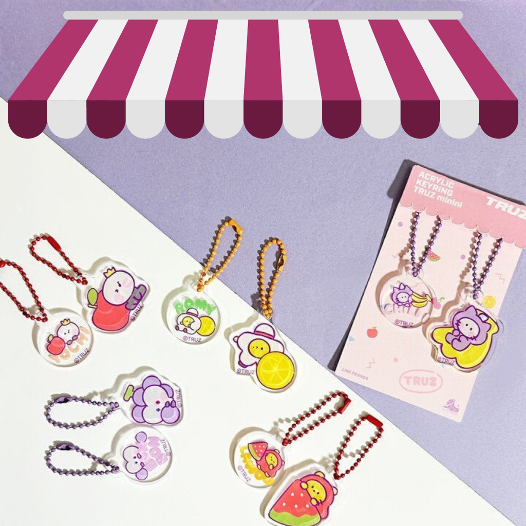 Line Friends Merchandise aus Korea von KPOP Gruppen wie BTS, Itzy und Treasure