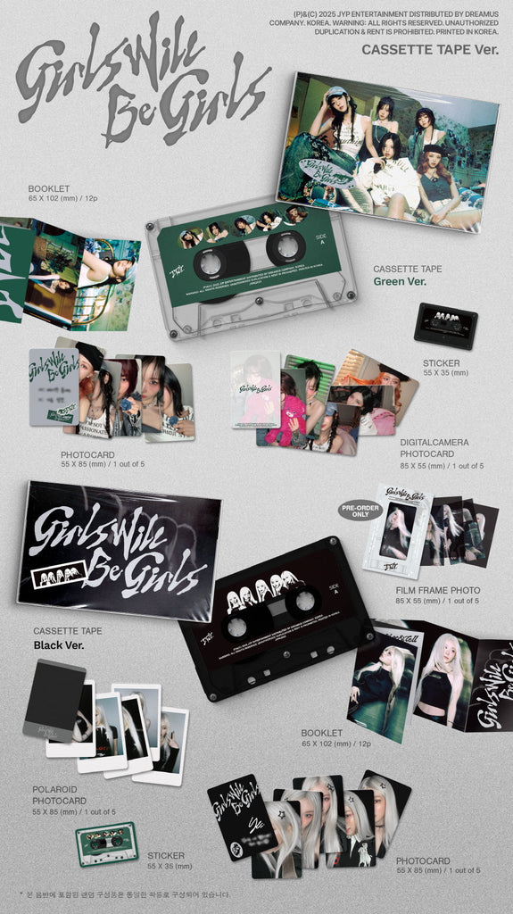 ITZY Girls Will Be Girls Cassette Tape Packshot SEOULSTATION berlin