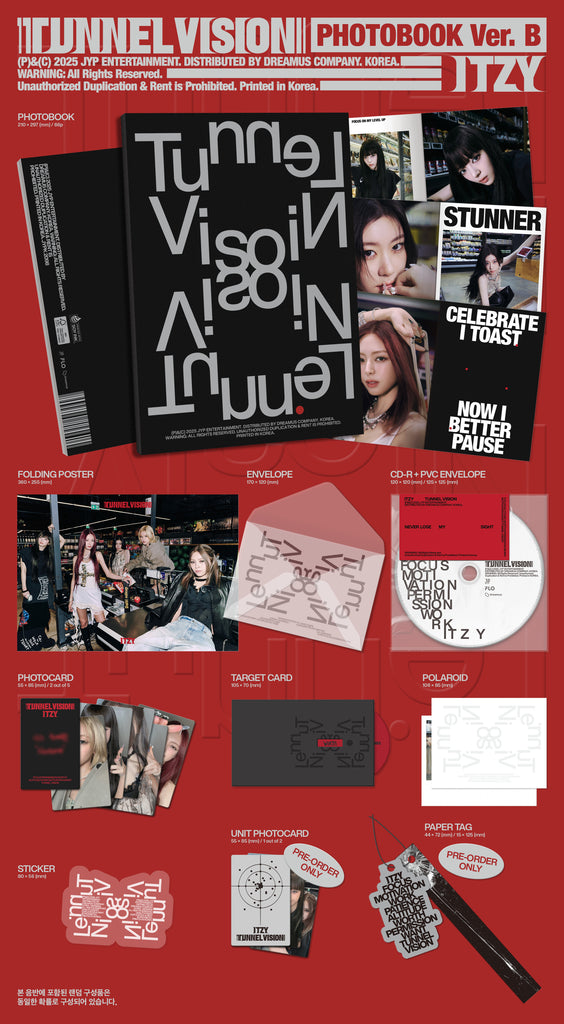 ITZY TUNNEL VISION Photobook Version SEOULSTATION berlin Lieferumfang Kpop