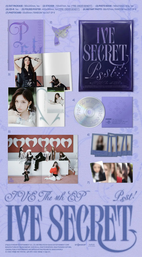 IVE SECRET Standard Version SEOULSTATION berlin CD Album
