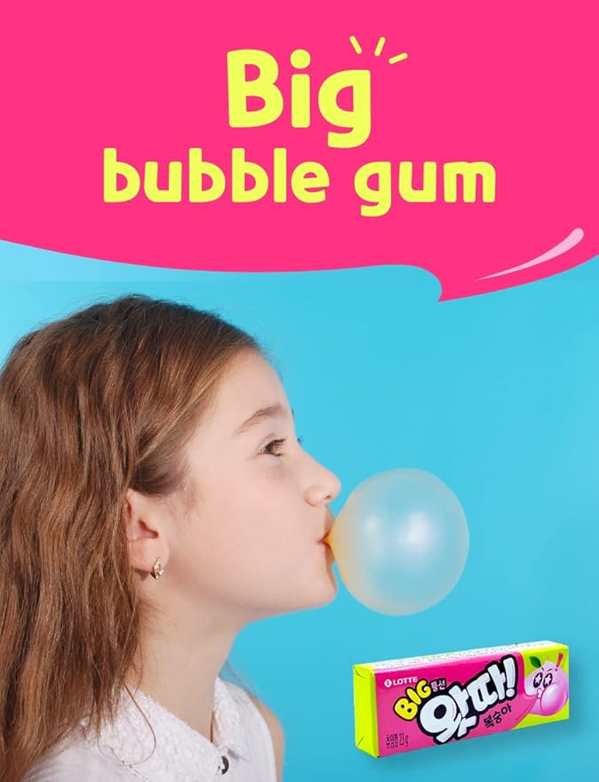 SEOULSTATION berlin BIG bubble Gum LOTTE- Watta Peach Bubble Gum