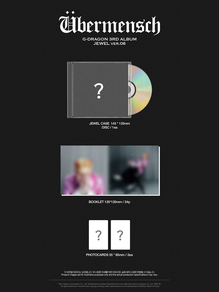 SEOULSTATION berlin G-DRAGON BIG BANG Solo Album Jewel Case übermensch