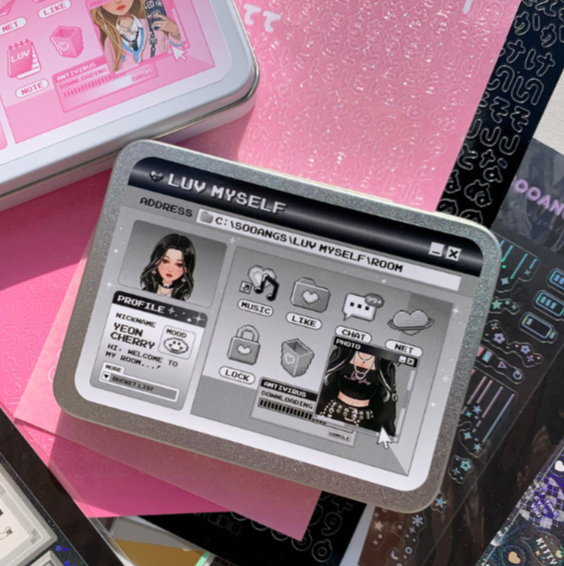 SEOULSTATION berlin SOOANG TIN CASE PHOTOCARD black design 