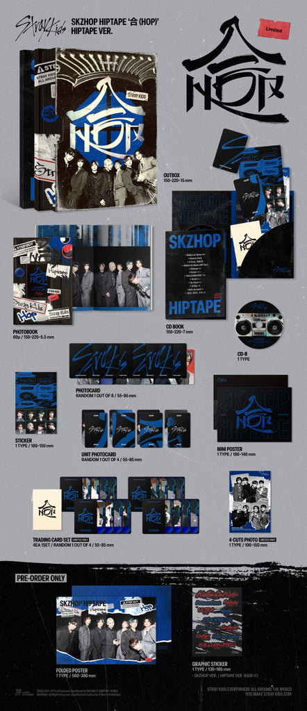 SEOULSTATION berlin Stray Kids Hiptape Limited Ver. + YES24 POB