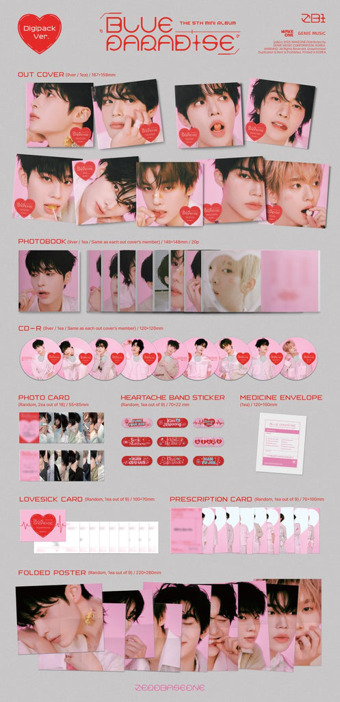 SEOULSTATION berlin ZB1 Blue Paradise Digipack Packshot member digipack 