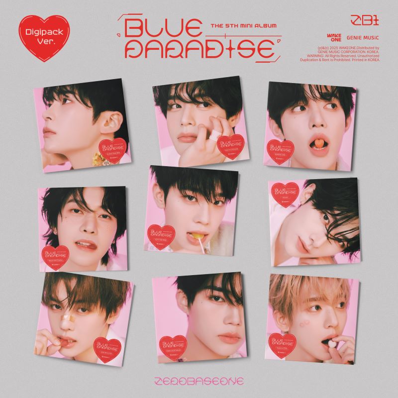 ZB1 Blue Paradise blue Paradise digipack member cover