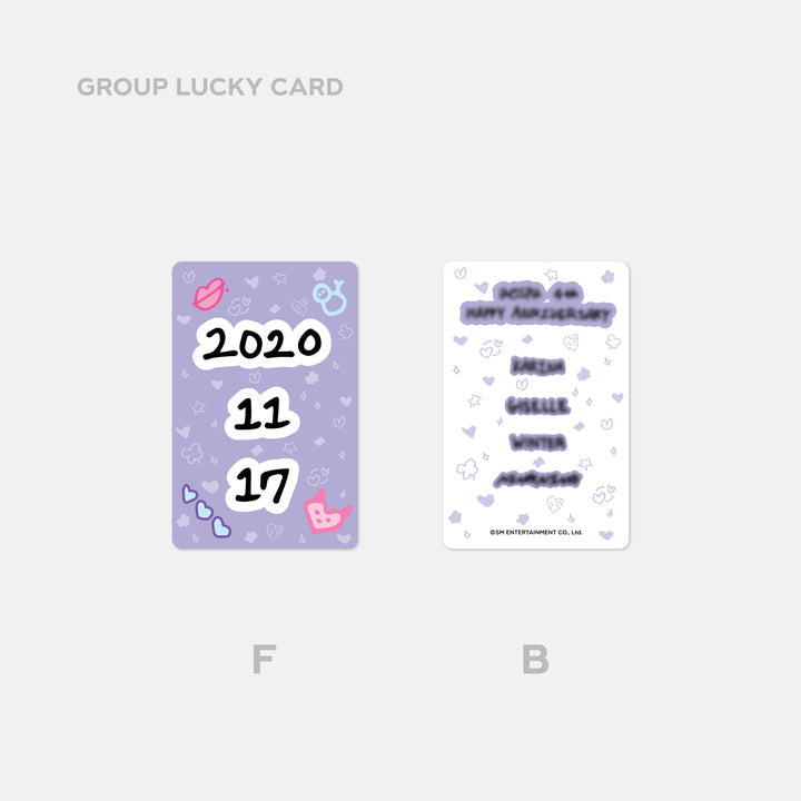 SEOUSLSTATION berlin aespa 4th anniversary luckydraw photocard back