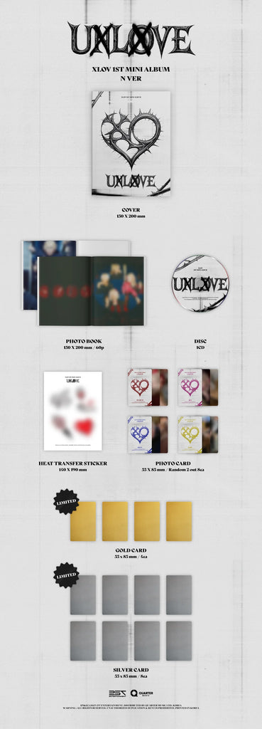 XLOV UXLXVE 1ST MINI ALBUM SEOULSTATION berlin kpop CD
