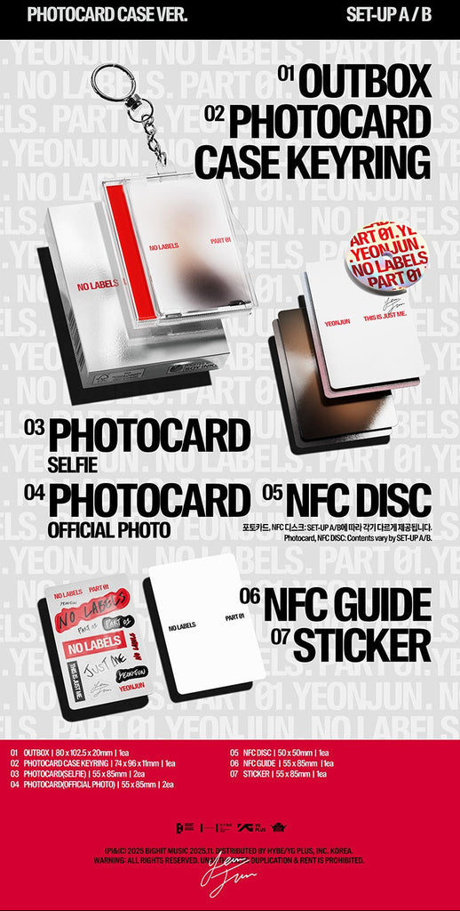 Yeonjun No Labels Part 01 Photocard Case Packshot SEOULSTATION berlin