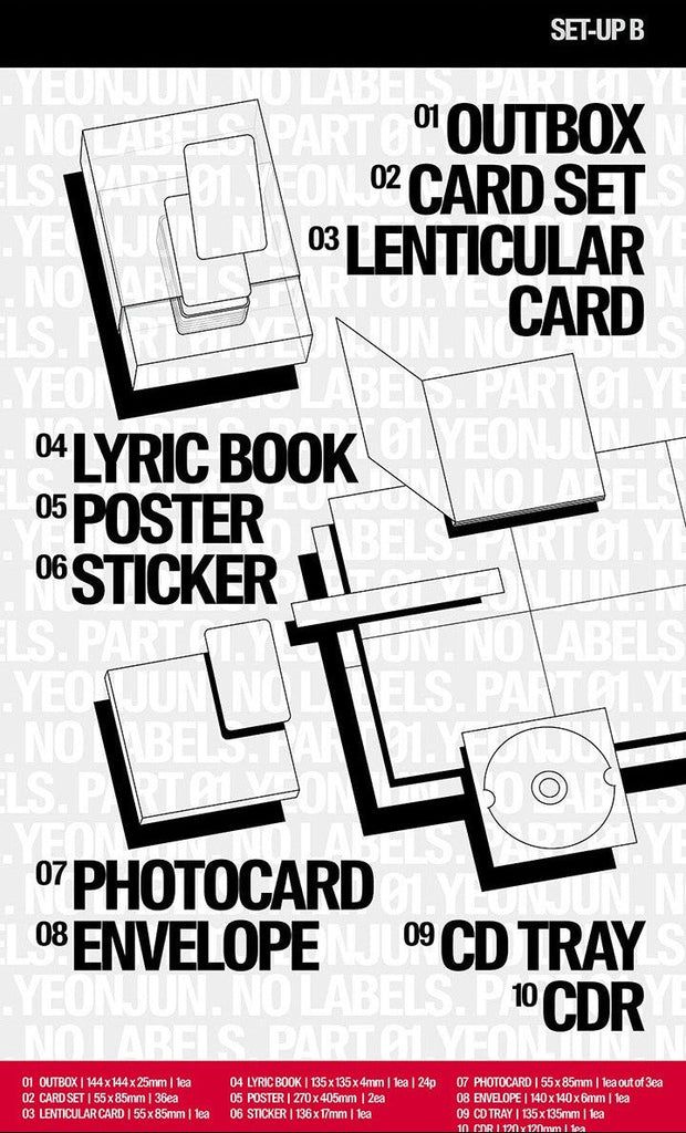 Yeonjun TXT No Labels Part 1 Packshot Photobook Set Up B SEOULSTATION berlin