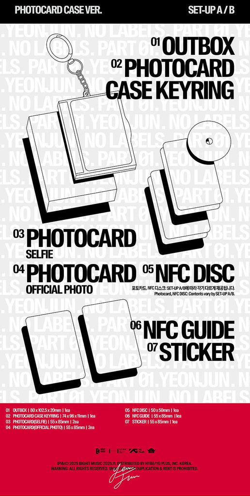 Yeonjun TXT No Labels Part 1 Photocard Case Packshot SEOULSTATION berlin
