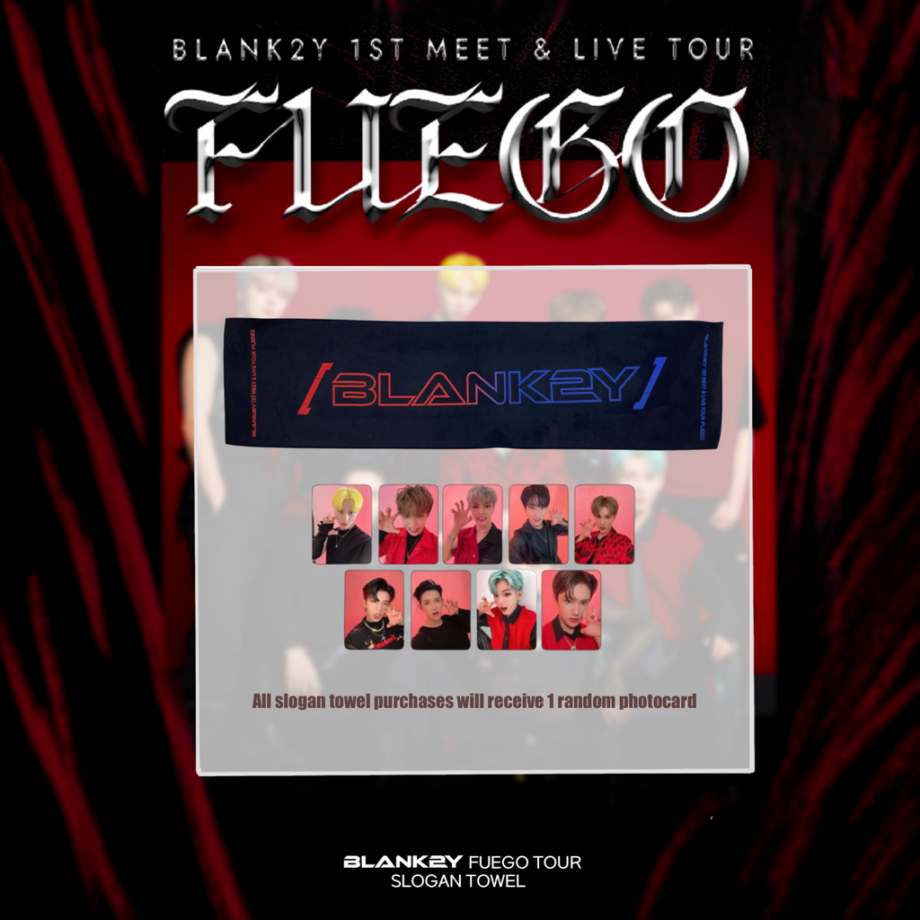 SEOULSTATION_berlin_Blank2y Fuego 1st meet and live tour slogan banner photocards