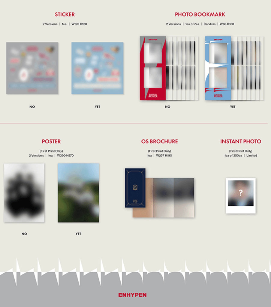 SEOULSTATION_berlin_Enhypen Dimension Answer KPOP Album Photo Bookmark