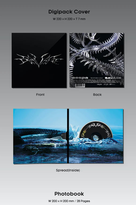 SEOULSTATION_berlin_aespa_Savage_Synk dive digipack cover