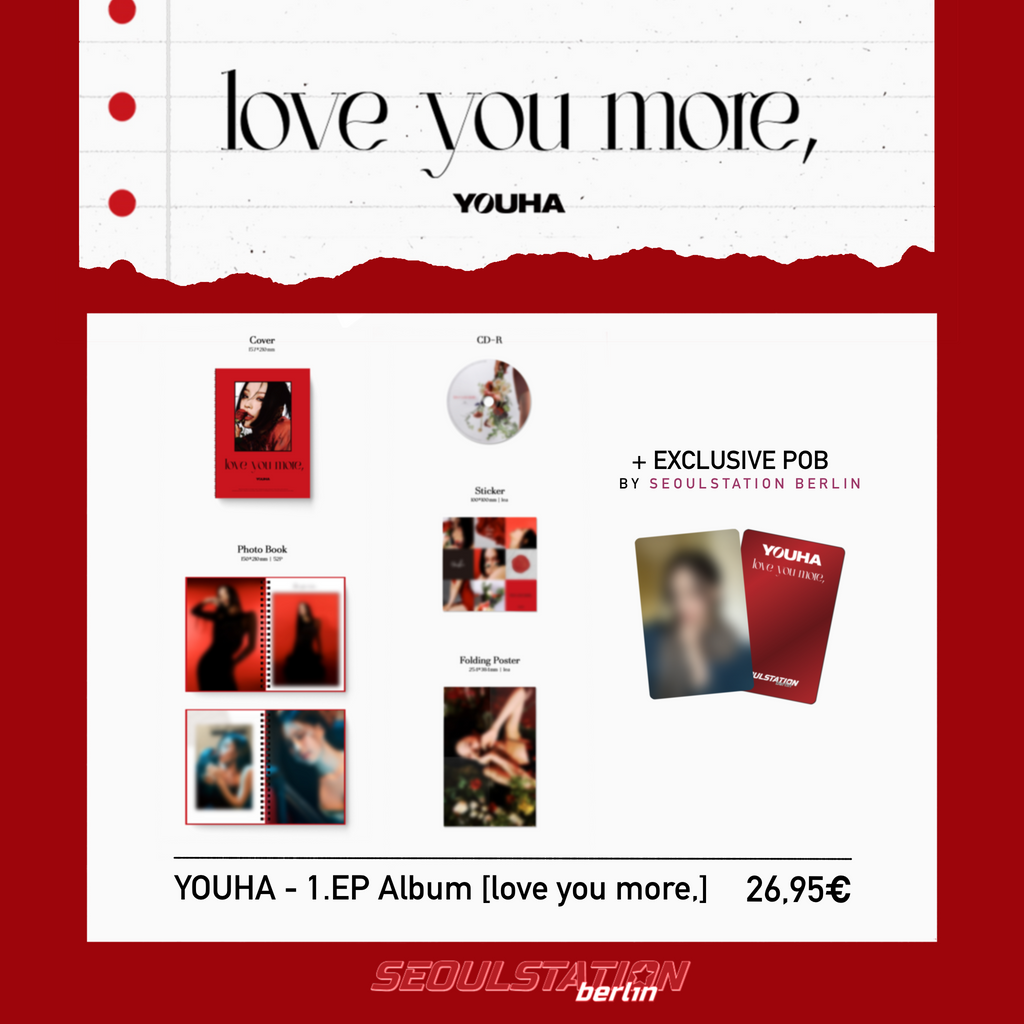 YOUHA 1st Mini Album Love You More SEOULSTATION berlin Pre-Order benefit POB Photocard