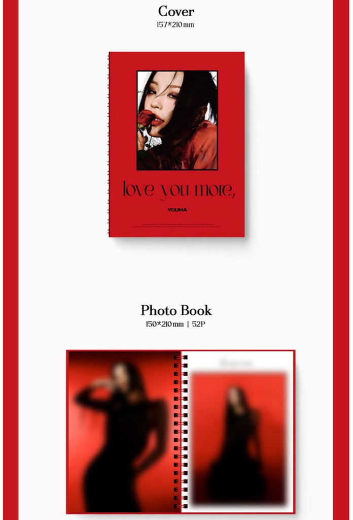 YOUHA love you more 1st Mini Album Kpop Album Photobook